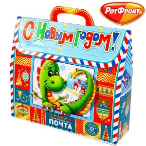 Детский подарок на Новый Год в картонной упаковке весом 850 грамм по цене 629 руб